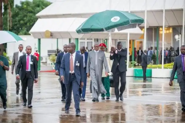 Photos From Pres. Buhari As He Departs For The U.S With His Delegation Today [See Photos]
